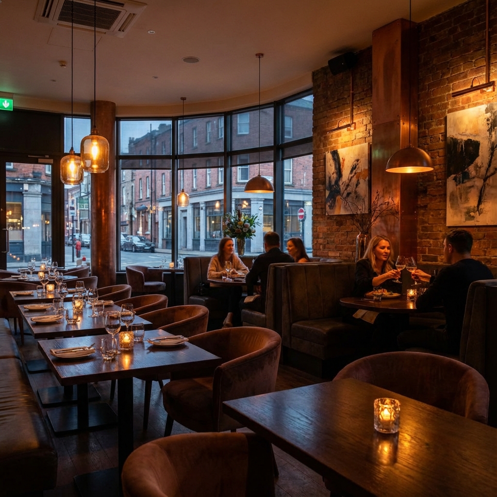 Stylish restaurant interior